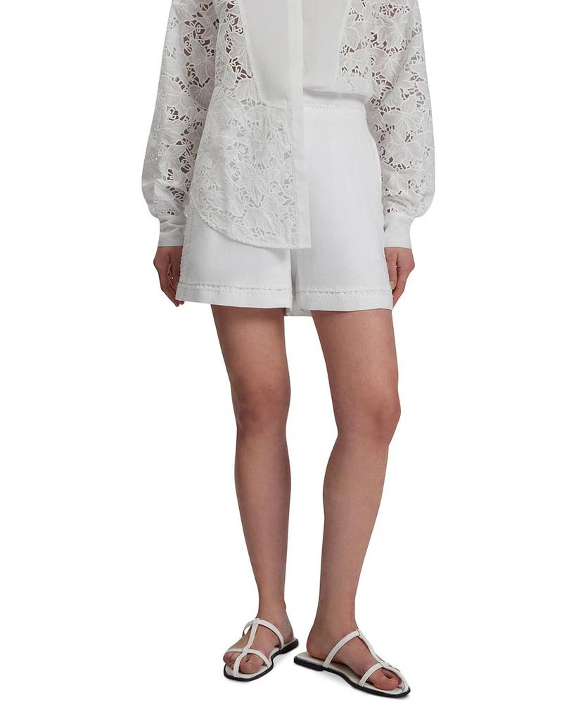 Ted Baker London Buccia Trim Linen Shorts 1