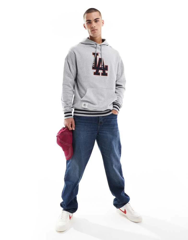New Era New Era LA Dodgers hoodie in grey 2
