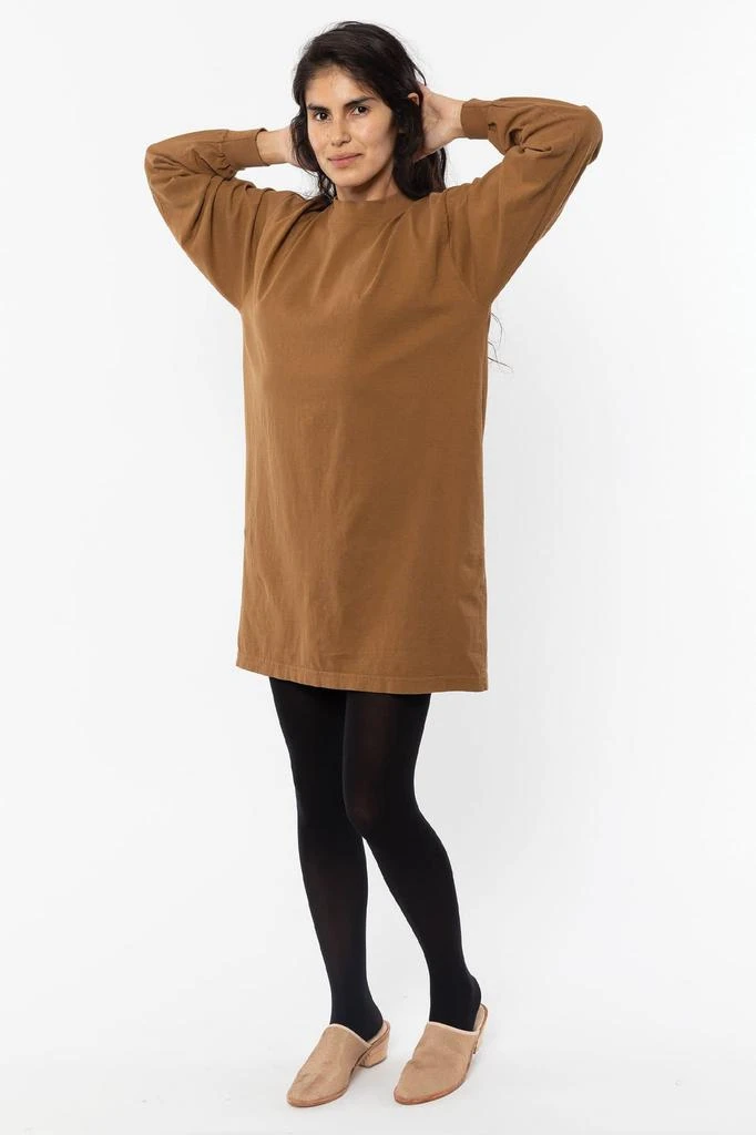 Los Angeles Apparel 1837GD - Long Sleeve Garment Dye Mockneck Dress 20