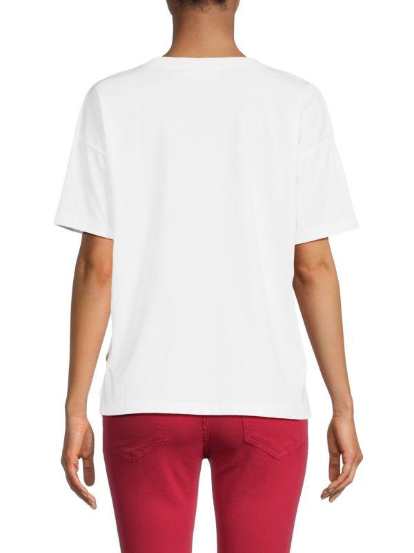 Etienne Marcel Boxy Zip Crewneck Tee