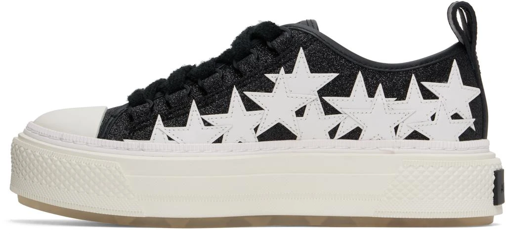 AMIRI Black Glitter Stars Court Low Sneakers 3