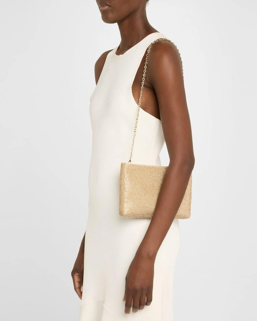 Whiting & Davis Lainey Mesh Brass Clutch Bag 2