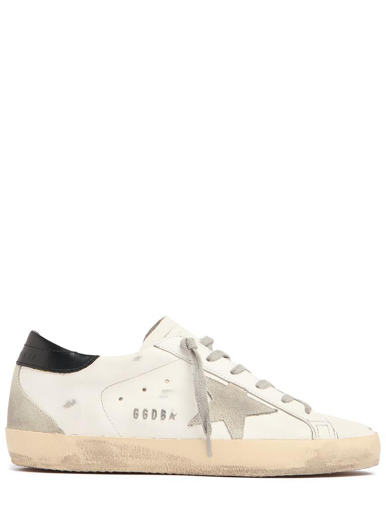 GOLDEN GOOSE 20mm Super-star Leather & Suede Sneakers