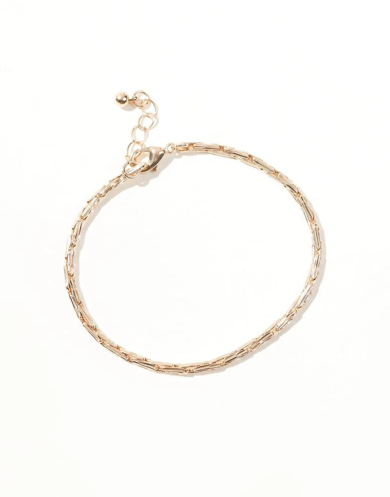 ASOS ASOS DESIGN chain bracelet in gold tone 2