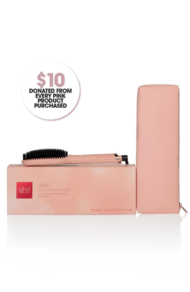 ghd Glide Hot Smoothing Brush - Peach Pink 5