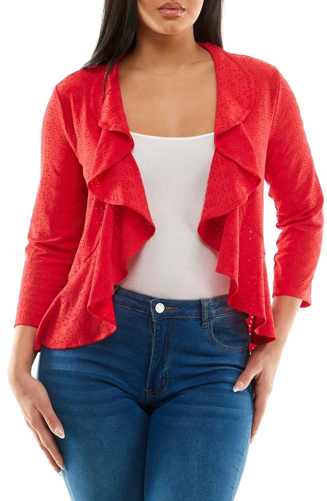 Jeans Nordstrom Rack Shrugs Shop Eyelet Ruffle Cardigan On Sale At