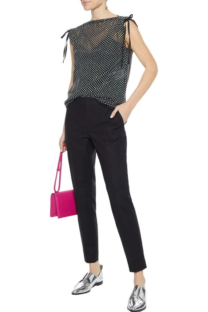 RED Valentino Cotton-blend cady slim-leg pants 2