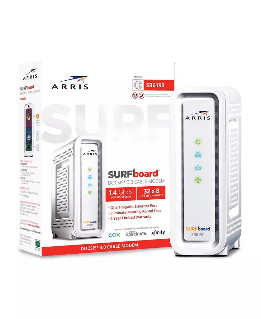 ARRIS SURFboard SB6190 Cable Modem 1.4 GBPS-WHT