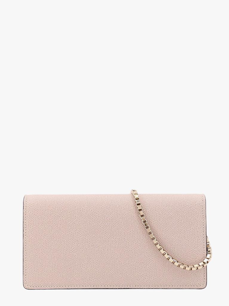 VALEXTRA Leather clutch with metal detail