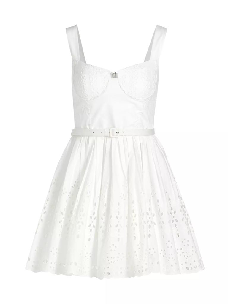 Self Portrait Cotton Broderie Minidress