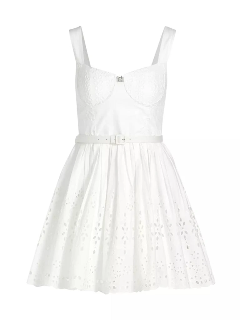 Self-Portrait Cotton Broderie Minidress 1