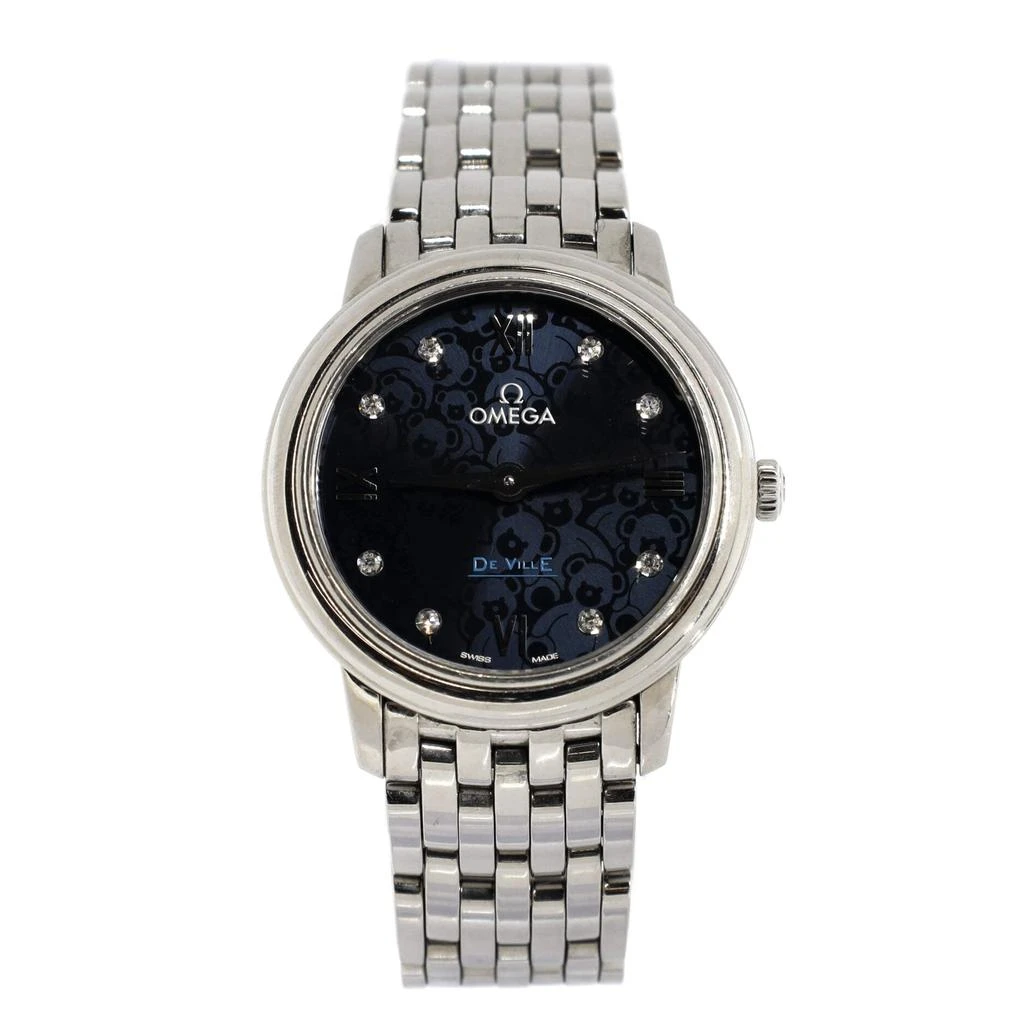 Omega De Ville Prestige Orbis Quartz Watch Stainless Steel with Diamond Markers 27 1
