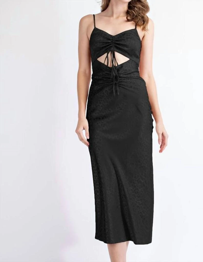 Edit by Nine Edit By Nine - Satin Jacquard Slip Dress