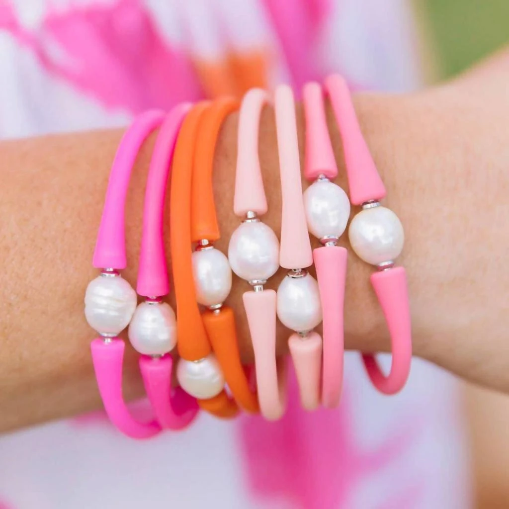 CANVAS Style Canvas Style - Women
s Bali Freshwater Pearl Silicone Bracelet 2