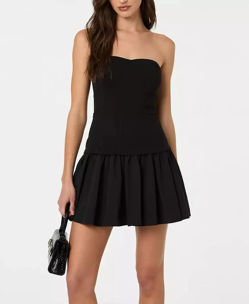 ASTR Women's Strapless Drop Waist Dress 6