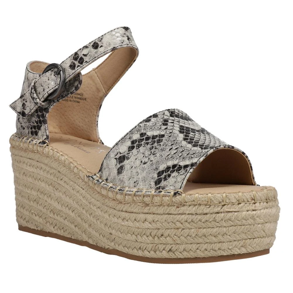 COCONUTS by Matisse Flirty Snake Print Espadrille Wedge Sandals 2