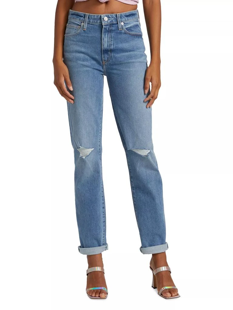 Le Jean Sabine Distressed Straight-Leg Jeans 3