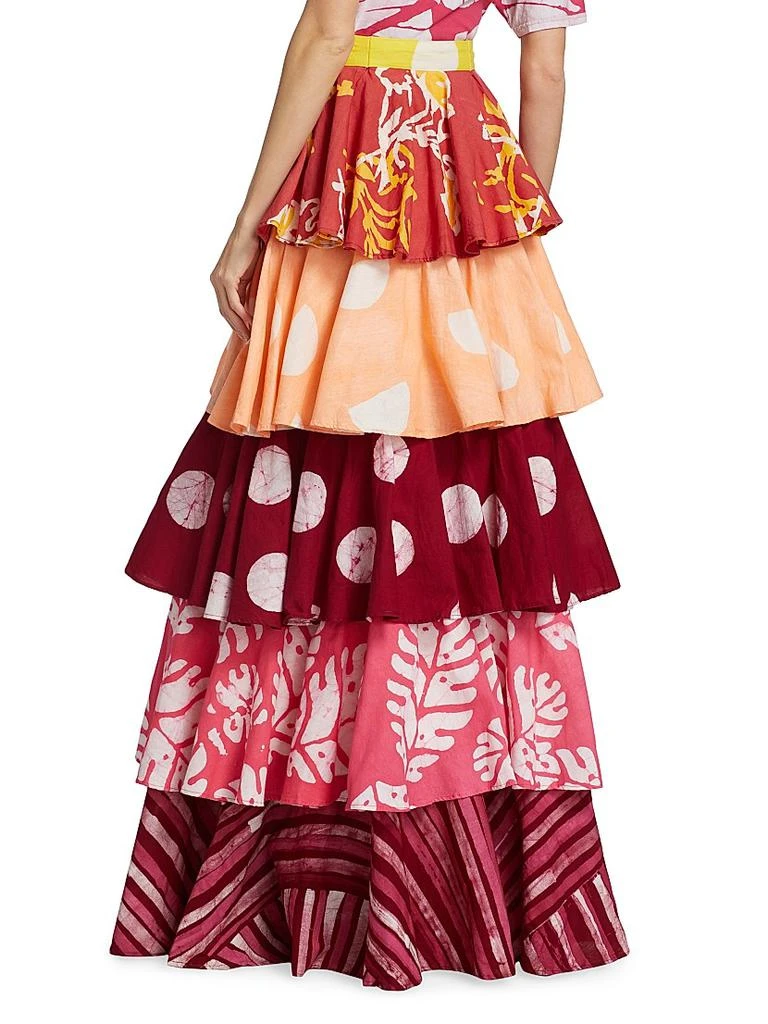 Studio 189 Erica Tiered Ruffle Maxi Skirt 5