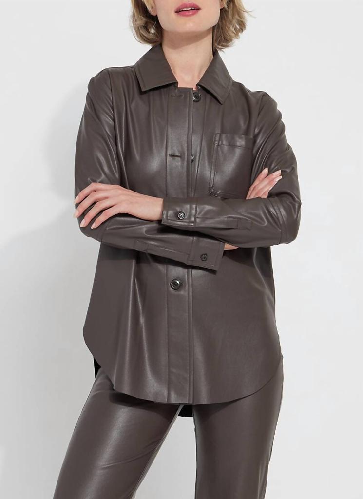Lyssé Lysse - Women's Amara Vegan Leather Overshirt