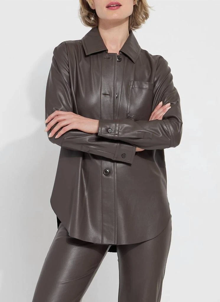 Lyssé Lysse - Women's Amara Vegan Leather Overshirt 1