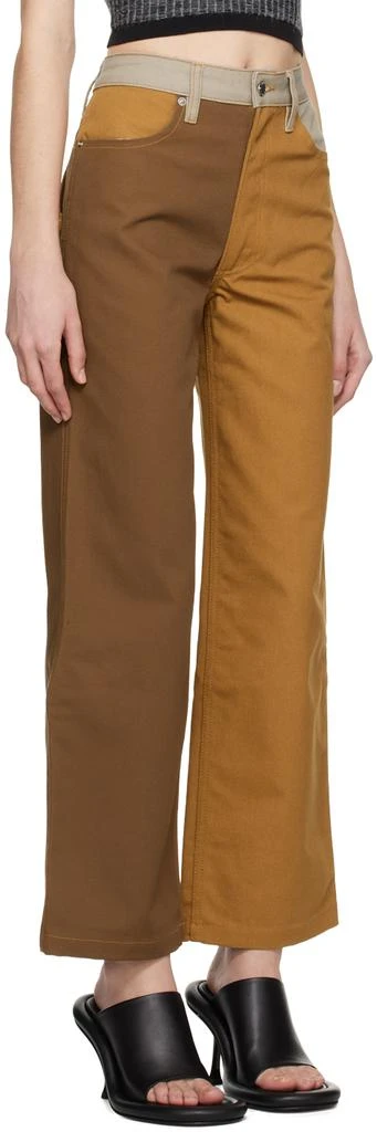 Eckhaus Latta SSENSE Exclusive Orange & Brown Jeans 2