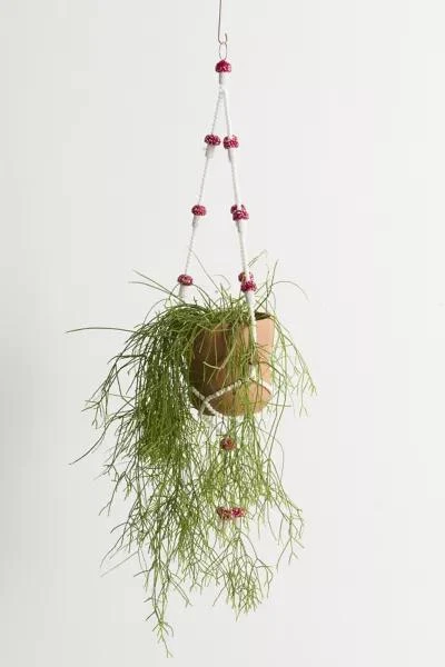 Urban Outfitters Rocio Beaded Mushroom Plant Hanger 2