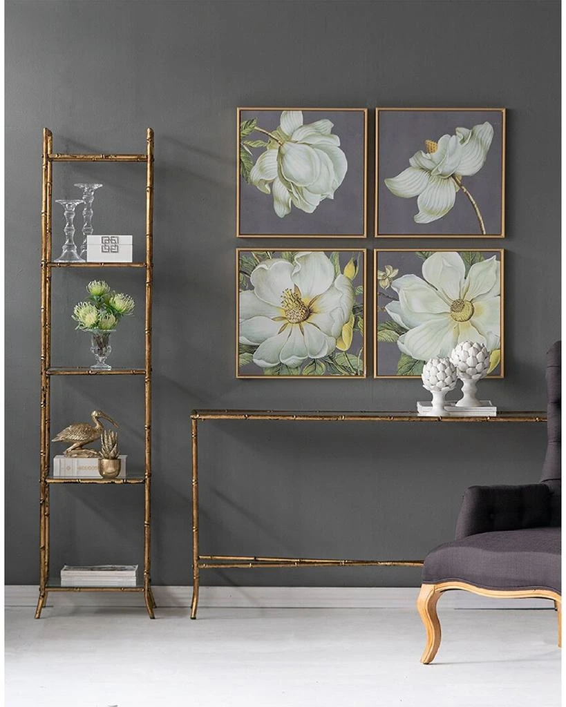 A&B Home Set of 4 Blooming Florals Framed Wall Art Pieces 2