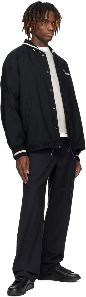 VisVim Navy Hobbs Wool Down Bomber Jacket 4