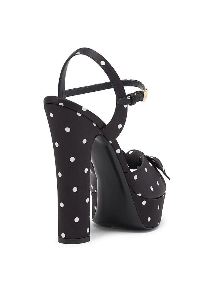 Dolce & Gabbana Kira 135MM Polka Dot Platform Sandals 3