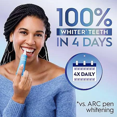 Crest Crest 3DWhite Daily Whitening Serum, Advanced Enamel White + LED Light Treatment 3