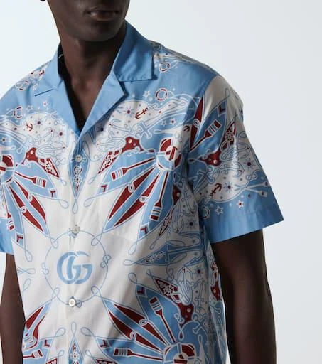 Gucci Gucci Bandana cotton bowling shirt 5