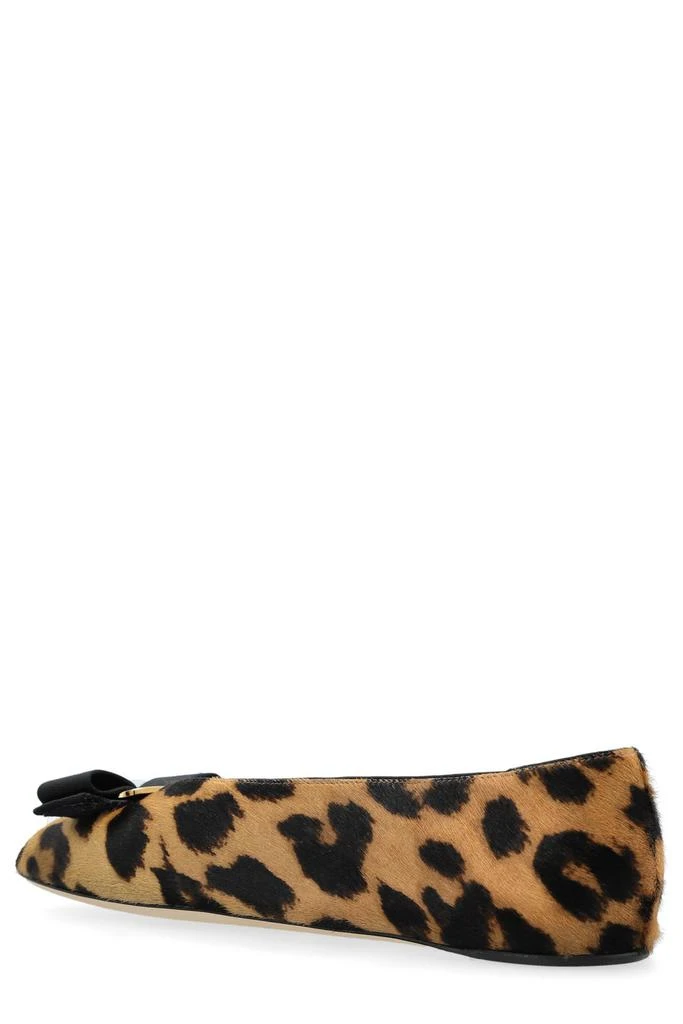 Salvatore Ferragamo Ferragamo Leopard Printed Vara Bow Ballet Flats 3