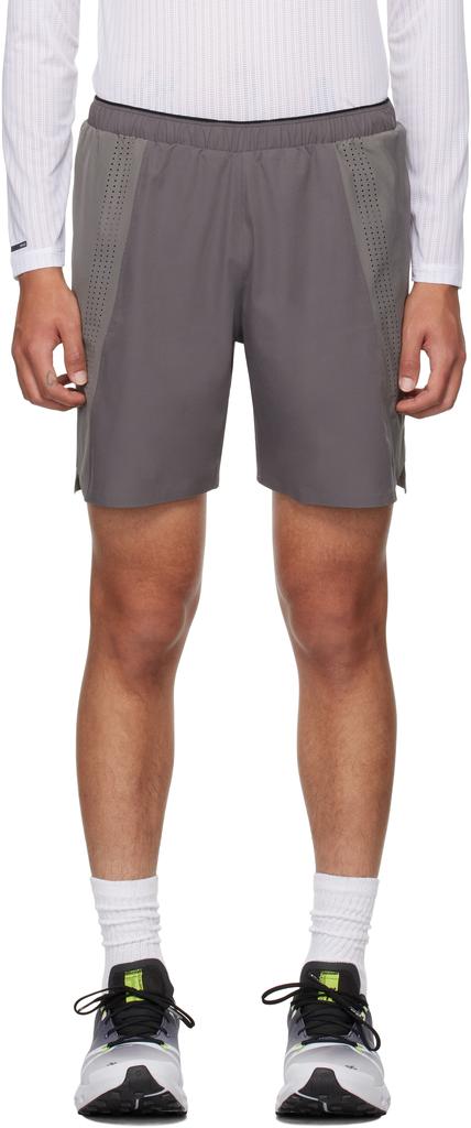 Soar Running Gray Long Run Shorts