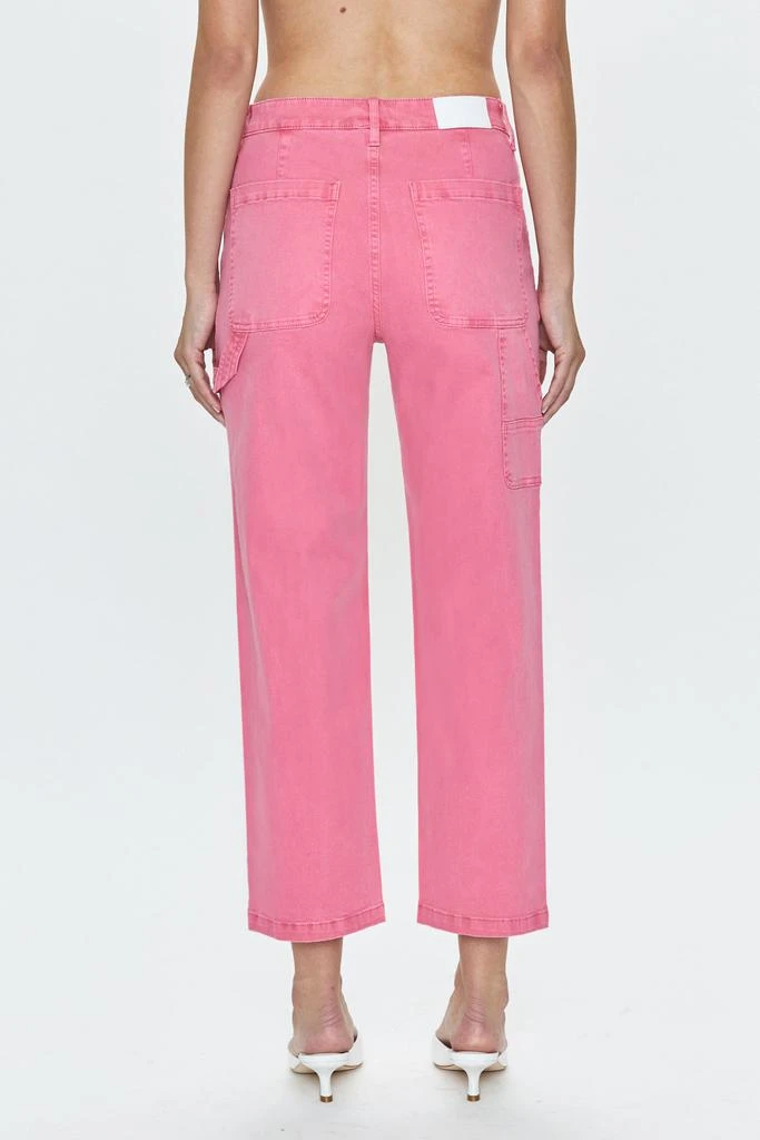 Pistola Denim Ashton Straight Leg Carpenter Ankle - Pink Dahlia 4