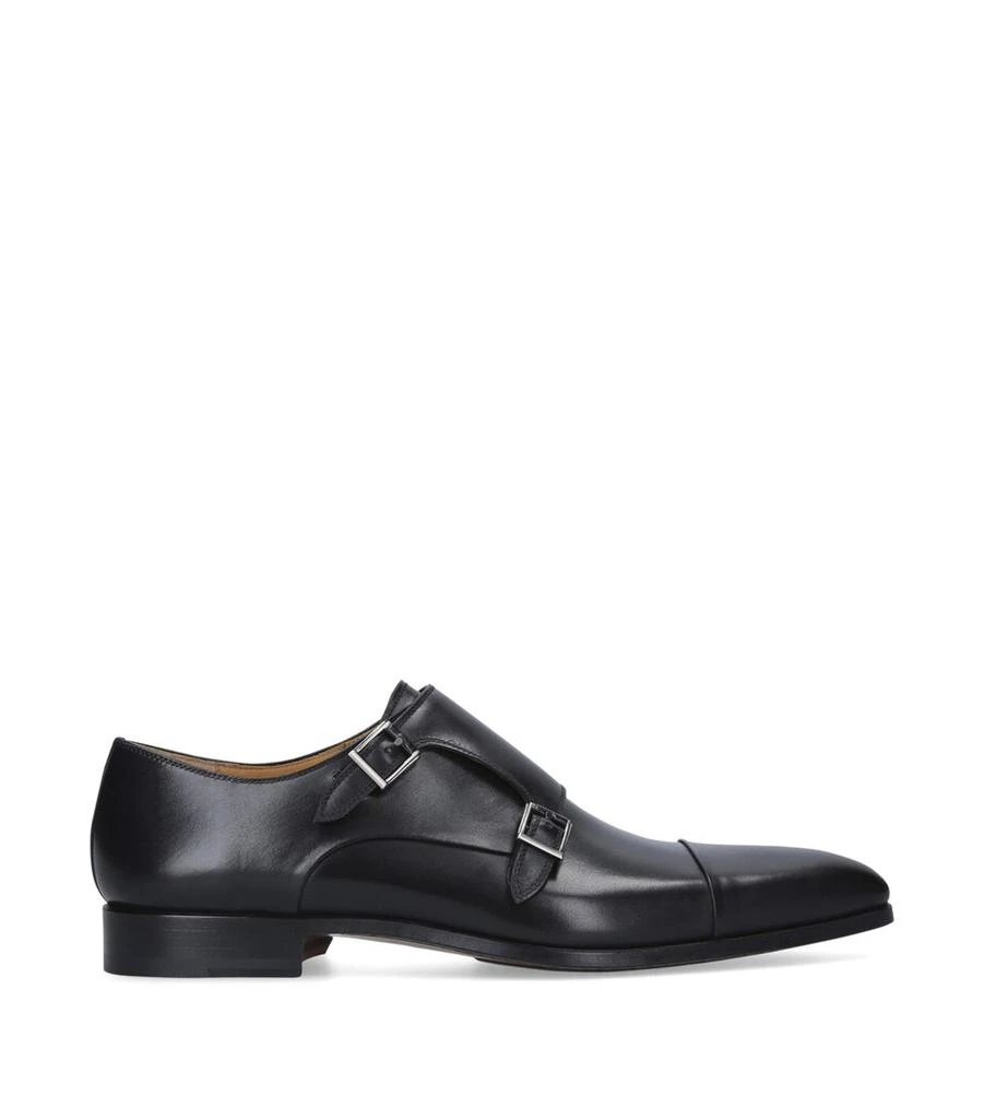 Magnanni Burnished Double Monk Shoes 2