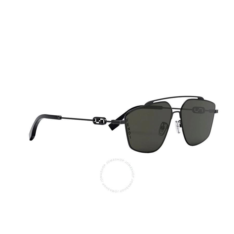Fendi Signature 53MM Rectangular Sunglasses - Accessories
