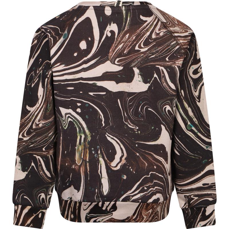 Munster Water tie dye sweatshirt in brown and beige