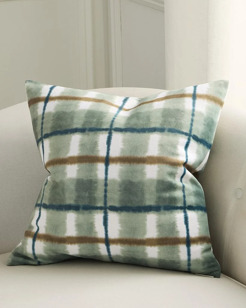 D.V. KAP Home Henley Plaid Decorative Pillow, 20" Square