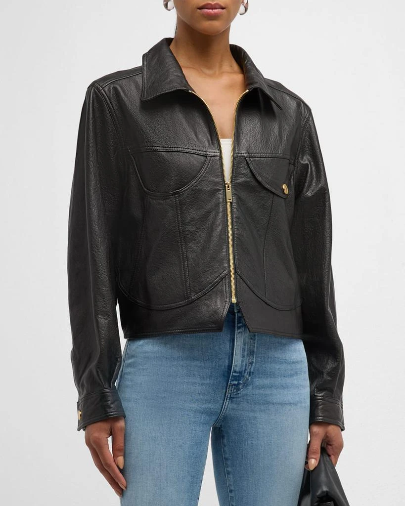 FRAME Leather Heart Jacket 4