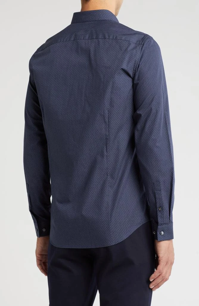 Theory Cedrick Diagonal Dash Cotton Button-Up Shirt 2