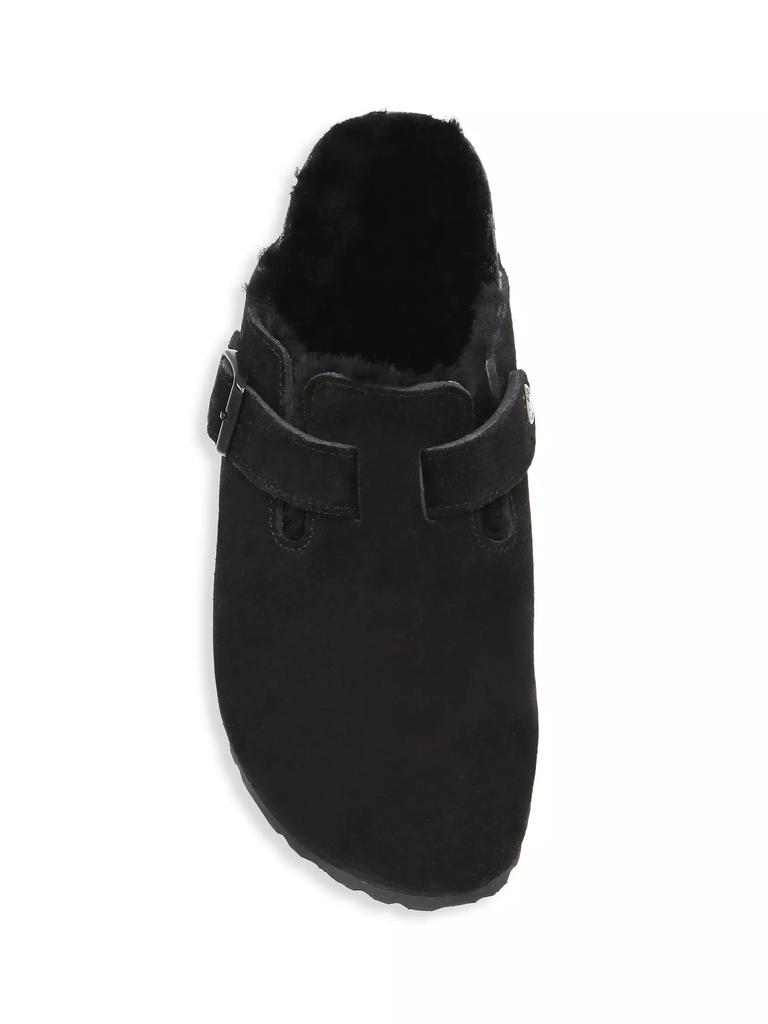 Birkenstock Boston Shearling-Lined Suede Clogs BLACK 36-5