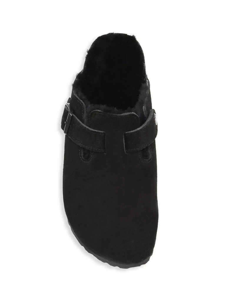 Birkenstock Boston Shearling-Lined Suede Clogs 5