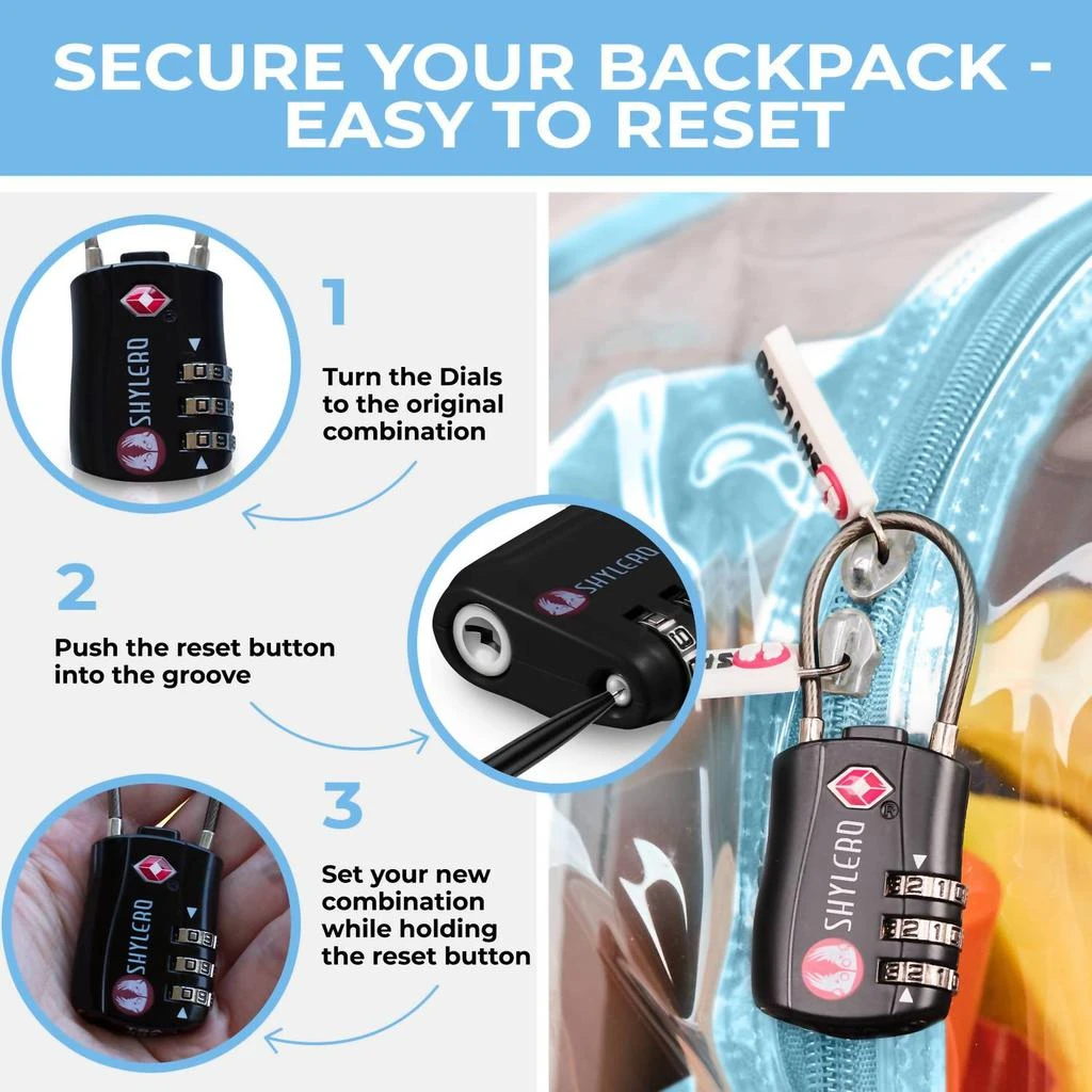 SHYLERO Shylero - Women
s Clear Backpack 2