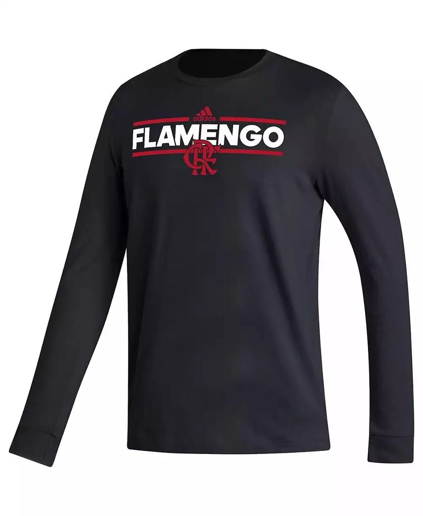 Adidas Men's Black CR Flamengo Dassler Long Sleeve T-shirt 3