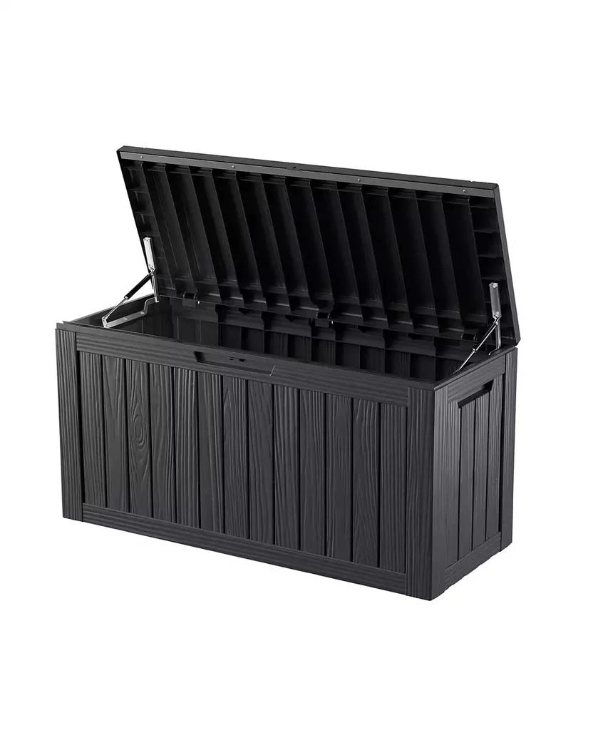 Chic Crate - 46.3

 W 80 Gallons Water Resistant Resin Lockable Deck Box in Black