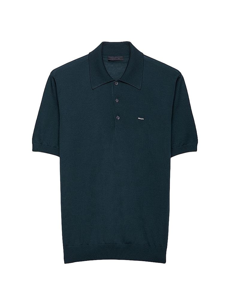 トップス PRADA poloshirt el Shop Prada Logo Embroidered Short Sleeved Polo Shirt on Sale