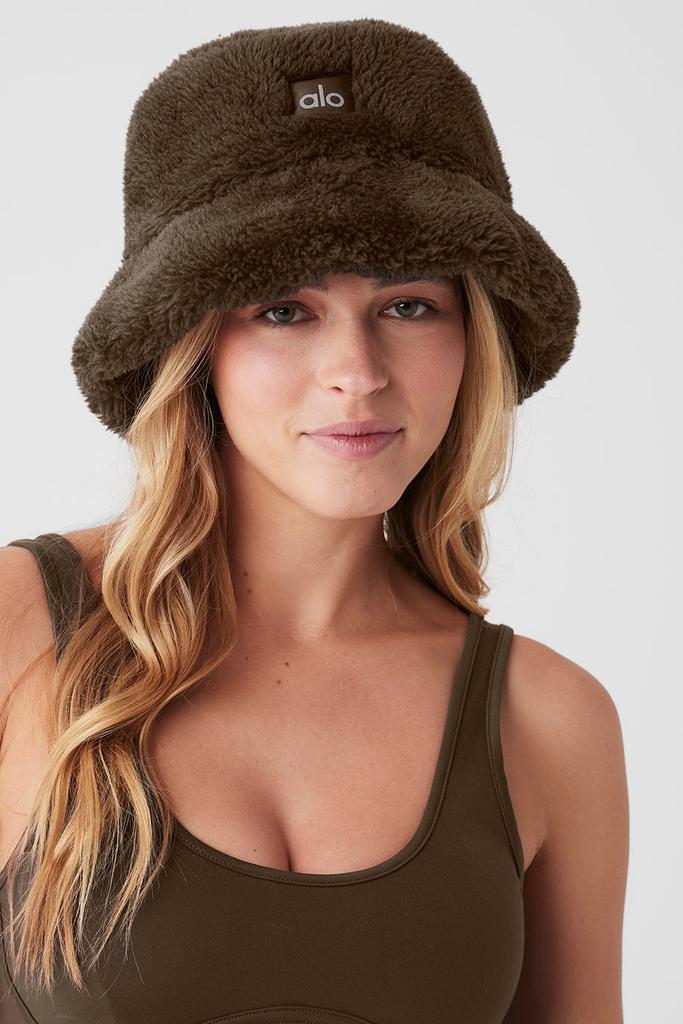 Alo Foxy Sherpa Bucket Hat - Espresso