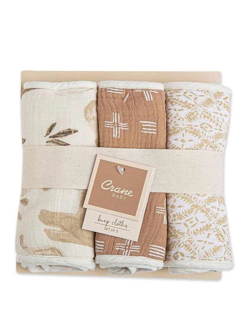 Crane Baby Kendi Burp Cloths, 3 Pack - Ages 0-36 Months 8