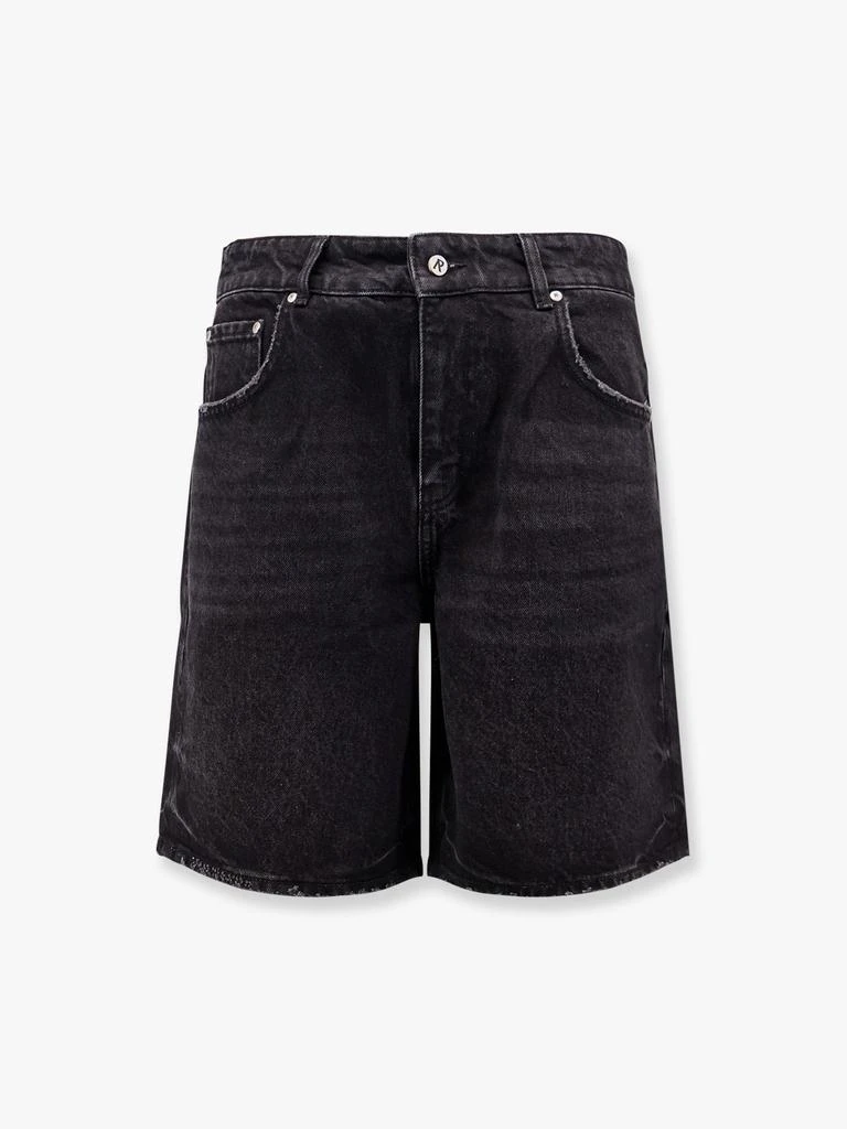 Represent Tailored stone-washed denim bermuda shorts 1