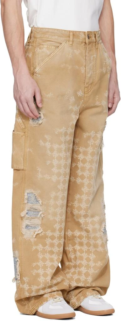 AMIRI Tan Repair Jeans 2